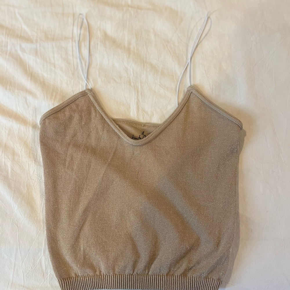 Free People Beige Camisole Top
